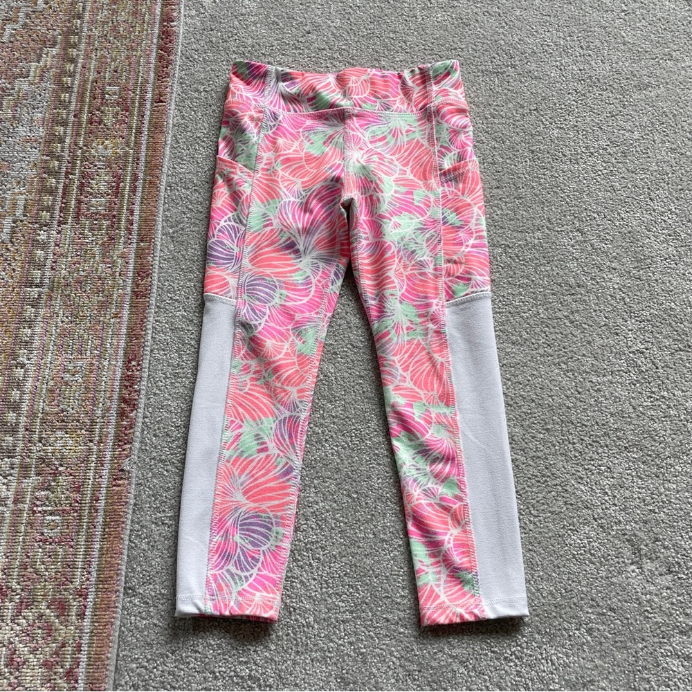Athletic Works Girls’ Pink & Multicolor Leggings. Size XS (4/5) - Picture 2 of 10